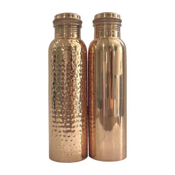 Koper waterfles gehamerd 750ml
