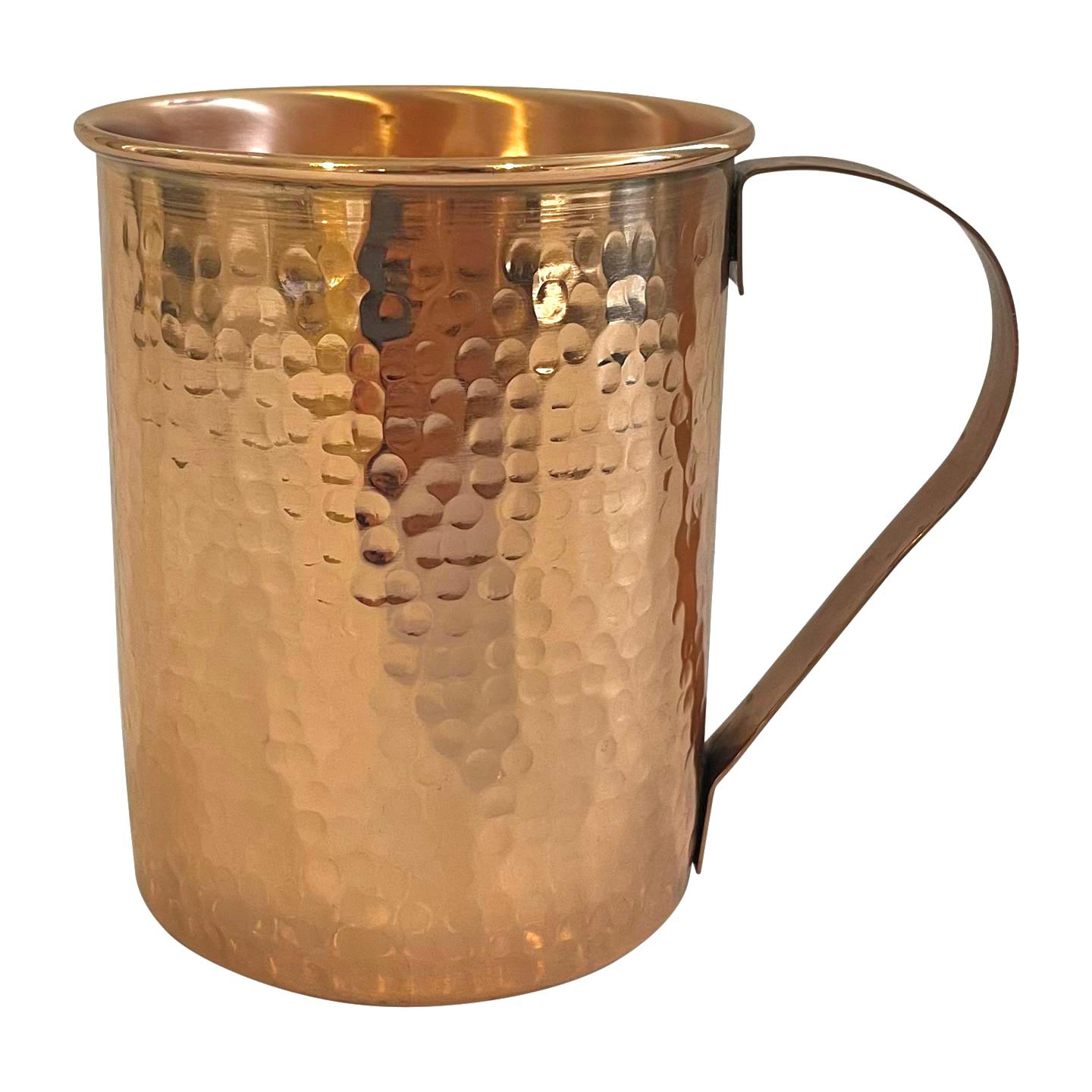 Koper beker gehamerd