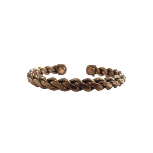 Koper armband gevlochten
