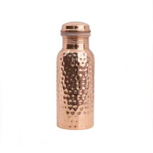 Koper waterfles gehamerd 500ml
